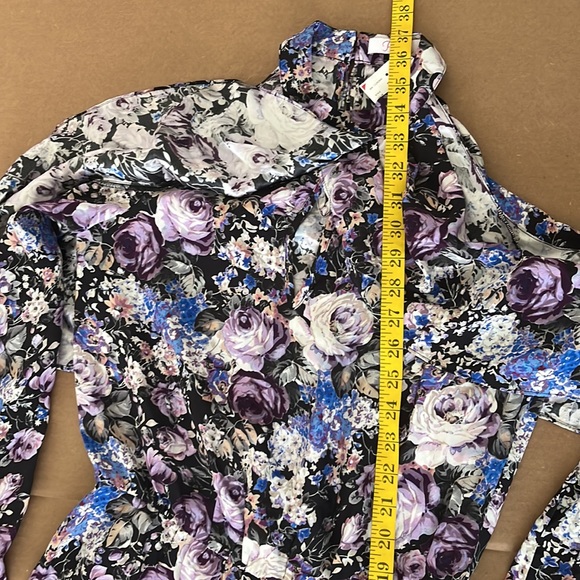 🍓 NWT Parker Silk S cold shoulder floral dress - Picture 6 of 13